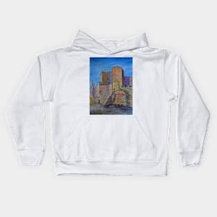 Watercolor Sketch - Castello di Lombardia, Enna, Sicily Kids Hoodie